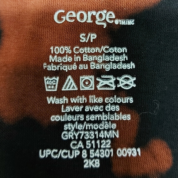 Free Add-on George Crop Top in Rust & Black, Size S - Picture 9 of 9